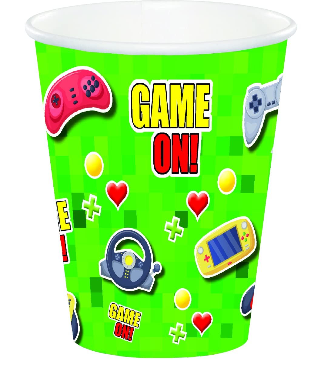 Стакани для дитячого дня народження Game On, 8 шт., фото №2