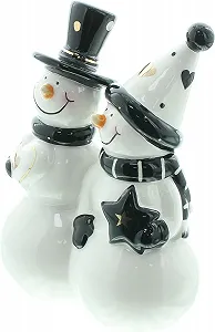Декоративная фигурка Снеговика Dekoleidenschaft Пара Стиль Фарфор 16 см synthetic.ua - Фото 1