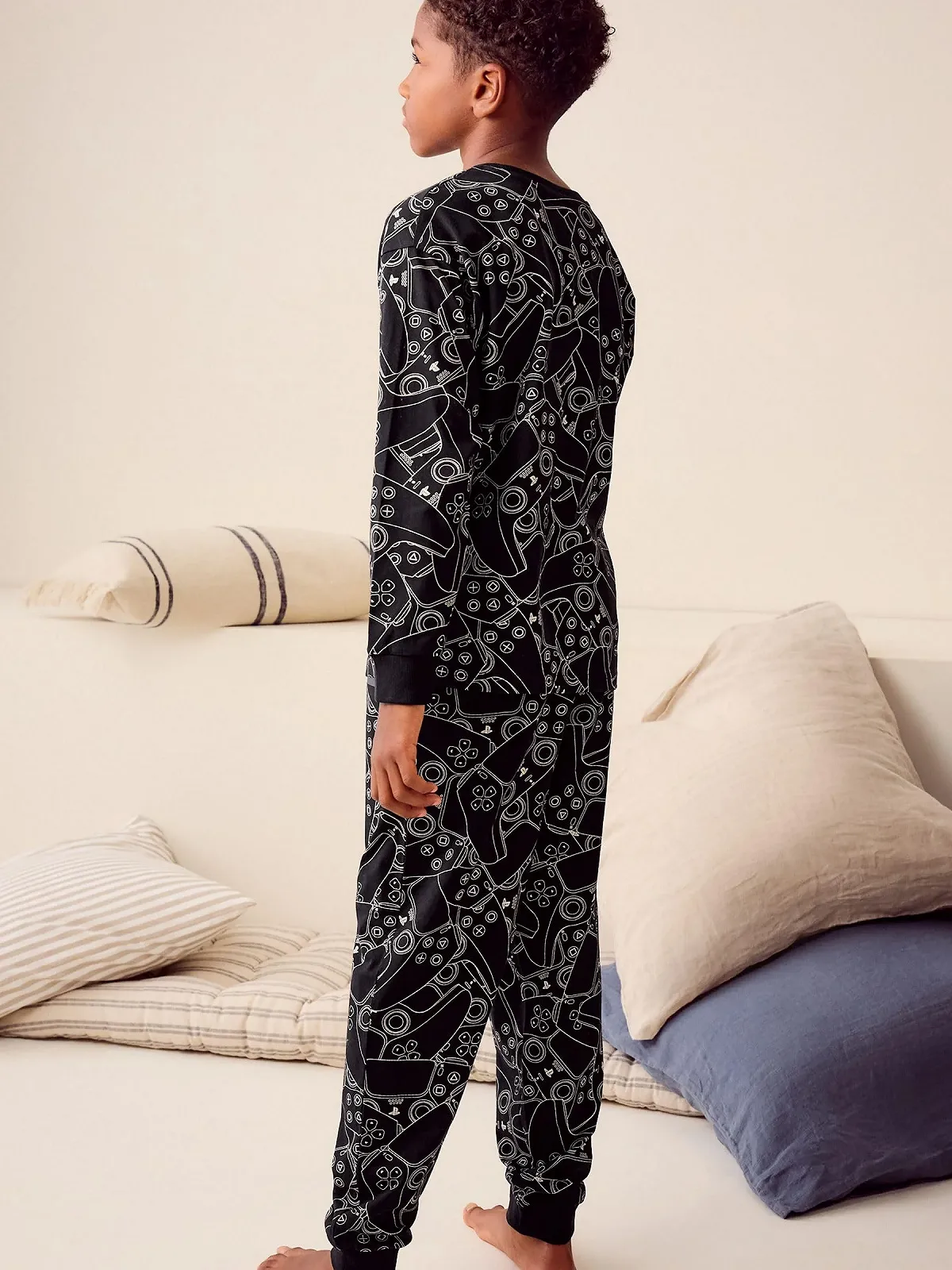 Пижама NEXT Однотонная с длинными рукавами и штанами, фото №5