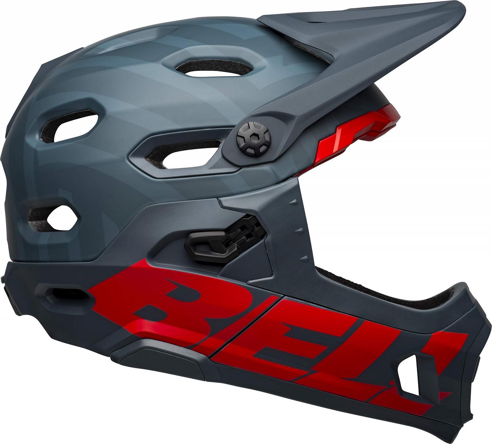 Шлем Bell Downhill MTB Super DH Spherical Prime Matte Blue/Crimson, фото №1