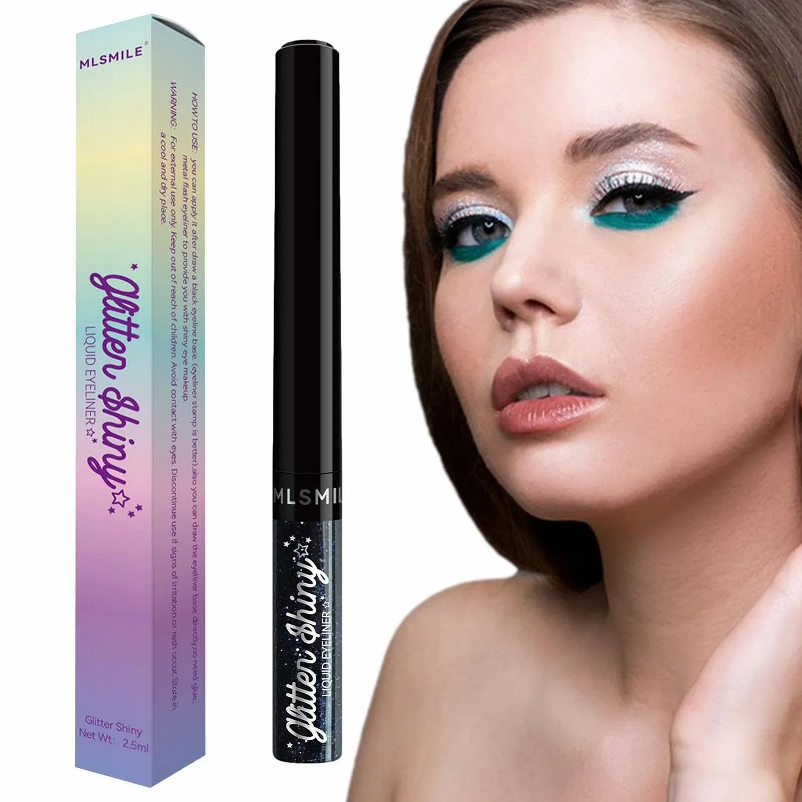 Рідка Підводка для очей Fowybe з глітером Neon Rainbow, фото №1 Рідка Підводка для очей Fowybe з глітером Neon Rainbow, фото №1