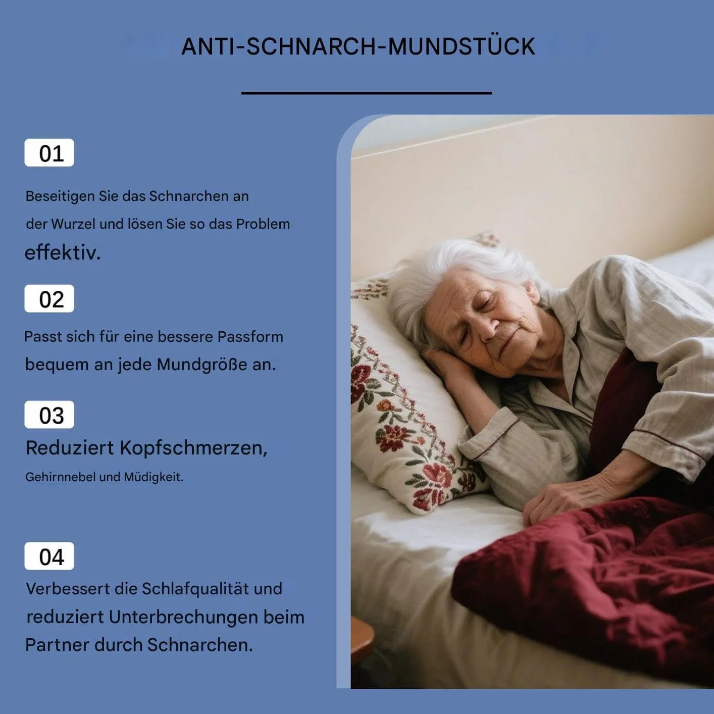 Капа від хропіння Регульована для чоловіків, жінок і літніх людей для дому, подорожей і спальні, фото №4