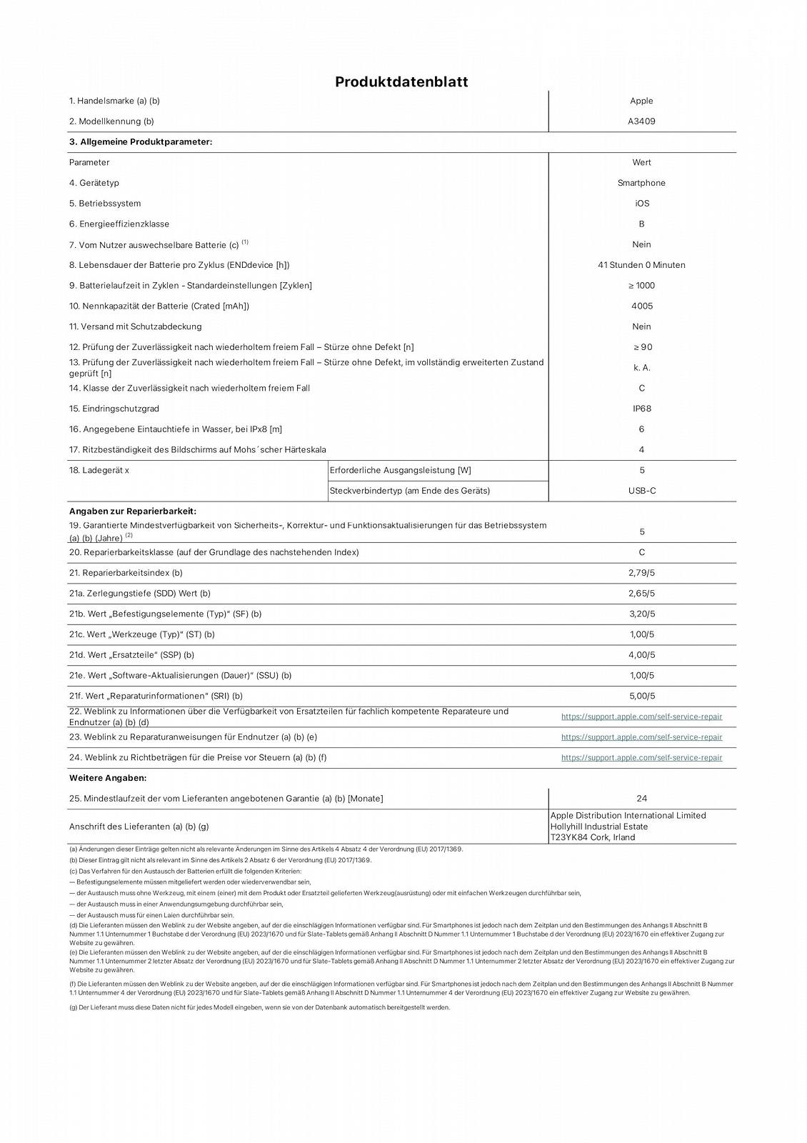 Смартфон Apple iPhone 16e 128 ГБ Черный, фото №7