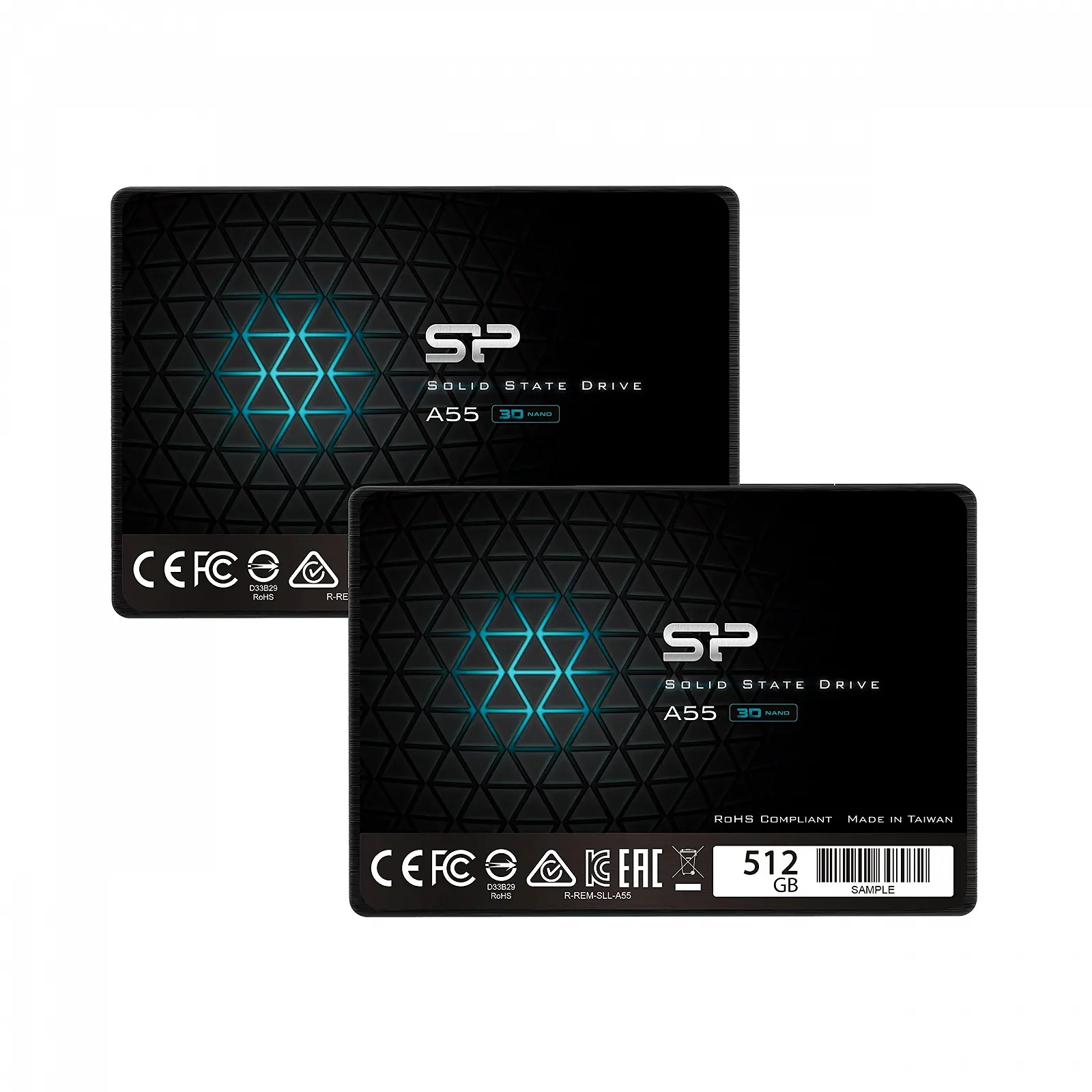 Внутрішній SSD накопичувач Silicon Power A55 2-Pack 512GB SATA III 2.5 дюйма 7 мм, фото №1