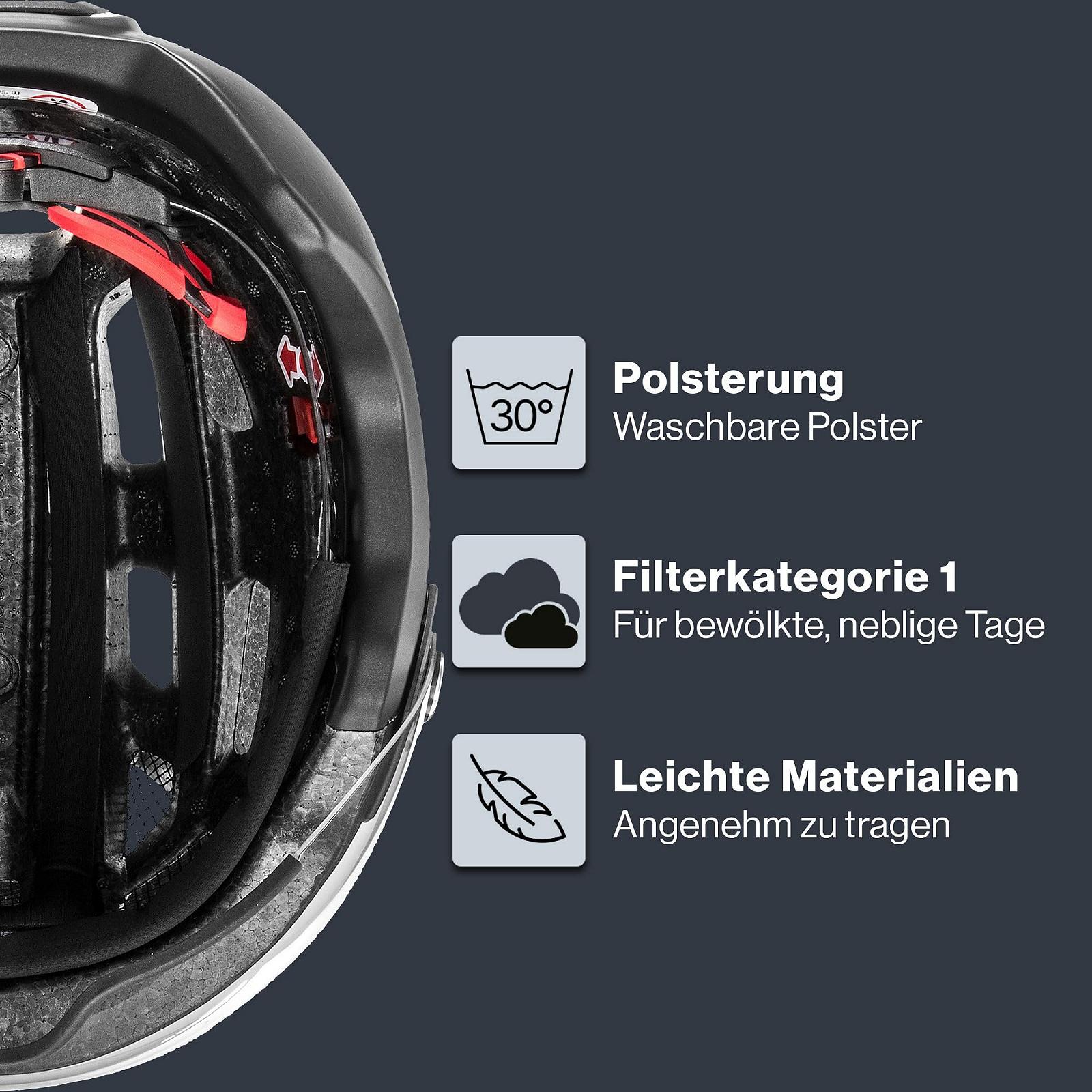 Шлем Uvex Finale Visor с LED-светом, фото №3