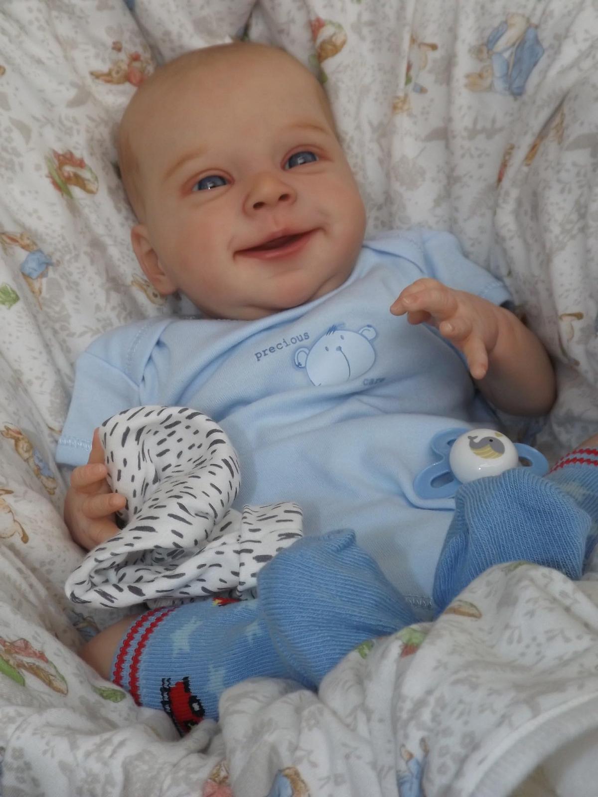 Кукла Anano Reborn Lifelike Baby Sebastian 18 дюймов для детей 3+, фото №7
