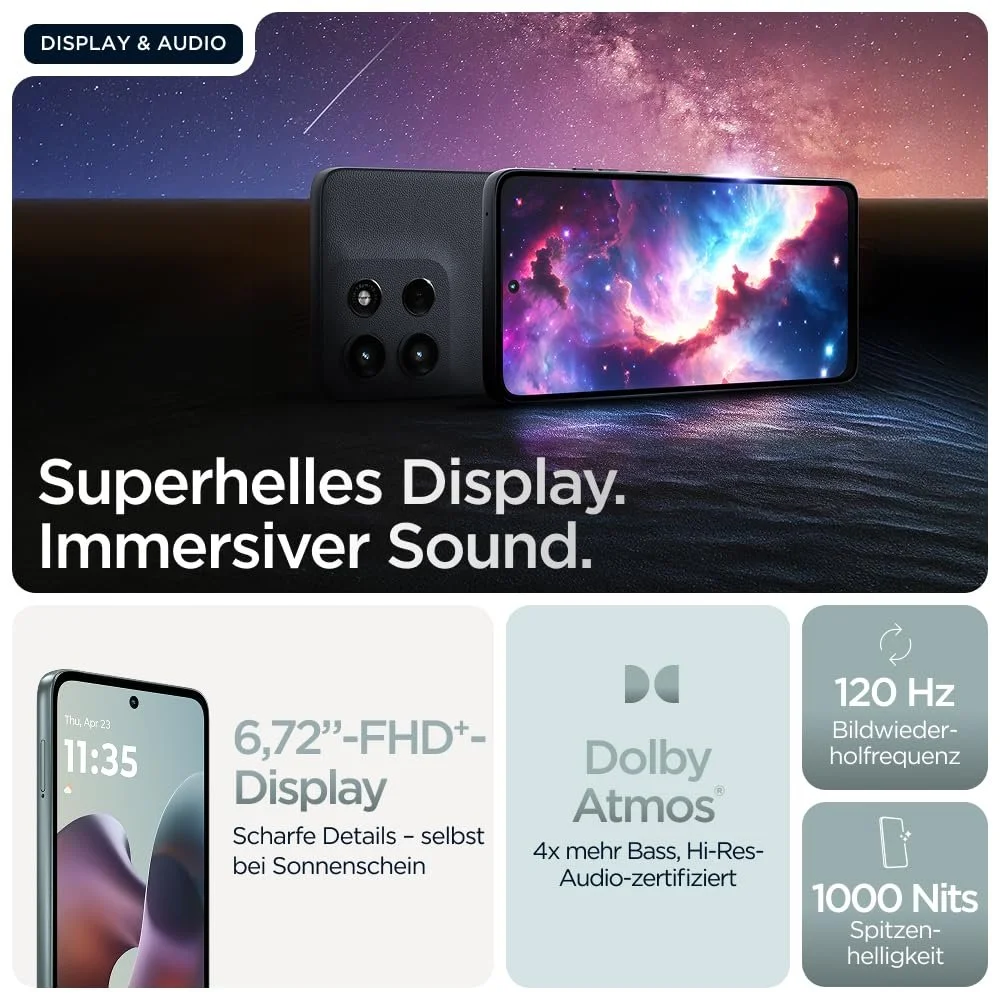 Смартфон Motorola Moto g56 5G 6,72" FHD+ 50МП Moto-AI 8/256ГБ 5100мАг Android 15 Pantone Gray Mist + Захисний чохол, фото №3 Смартфон Motorola Moto g56 5G 6,72" FHD+ 50МП Moto-AI 8/256ГБ 5100мАг Android 15 Pantone Gray Mist + Захисний чохол, фото №3