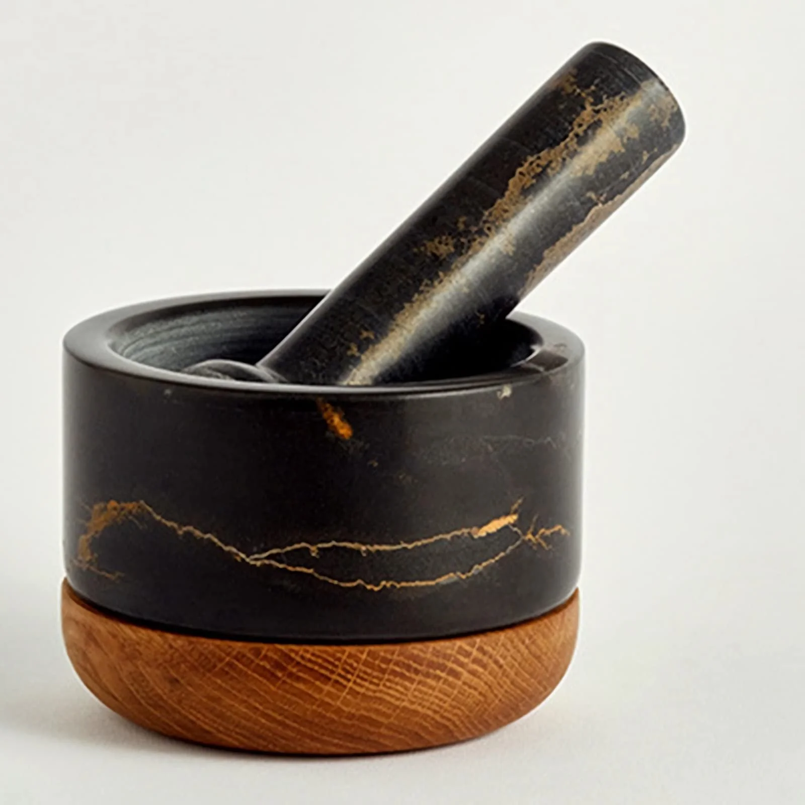 Ручная ступка с пестиком для измельчения чеснока, зерна и прочего Прочная мраморная конструкция, фото №1