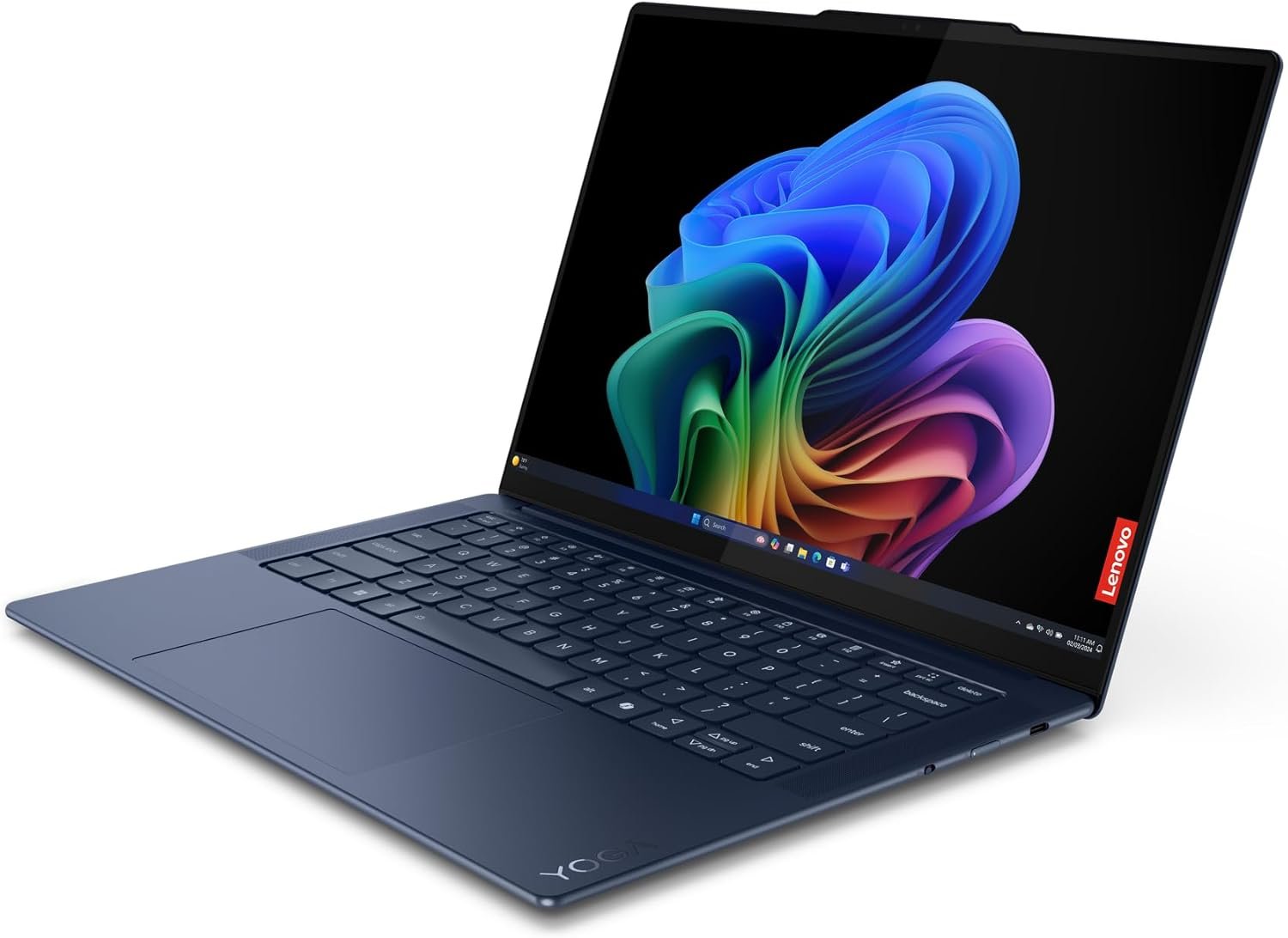 Ультрабук 14.5" Lenovo Yoga Slim 7 (14Q8X9) Snapdragon X Elite X1E-78-100 RAM 16GB SSD 1TB 15год батарея Win11 Алюмінієвий корпус (UKR), фото №4