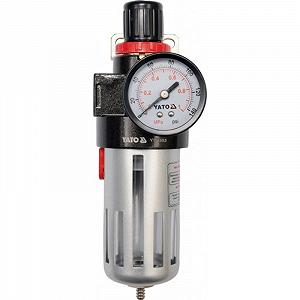 Фільтр пневматичний з редуктором і манометром YATO 1/2 maxP 0.93 MPa 25/50 арт.комп452 - Фото 1