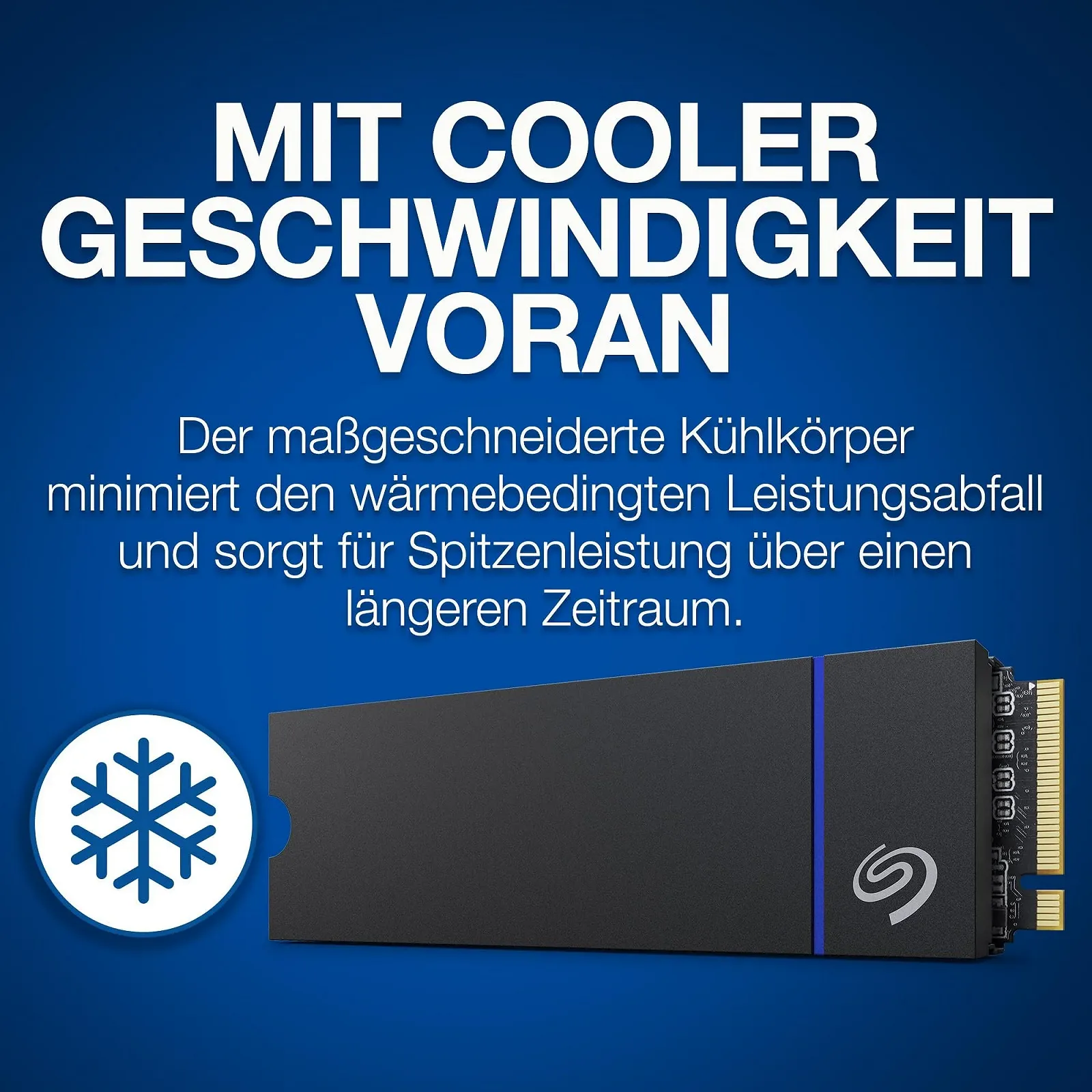 SSD Seagate Game Drive 1TB M.2 PCIe Gen 4 NVMe 1.4 7300 МБ/с Heatsink, фото №3