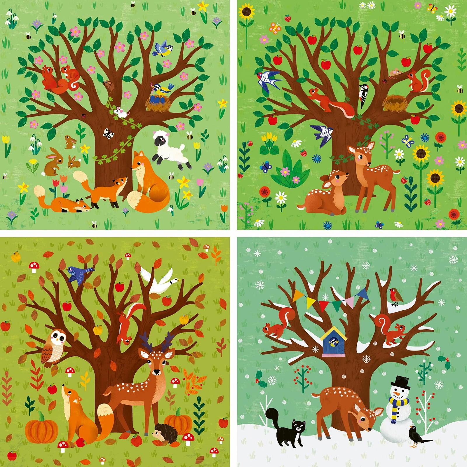 Пазл Ravensburger Puzzle UP! 12004002 Four Seasons 12, 16, 20, 24 елементи від 3 років, фото №2