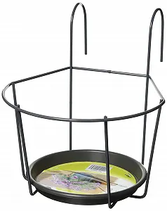 Тримач для підвісного кашпо H.G. 22 см Сірий synthetic.ua - Фото 1