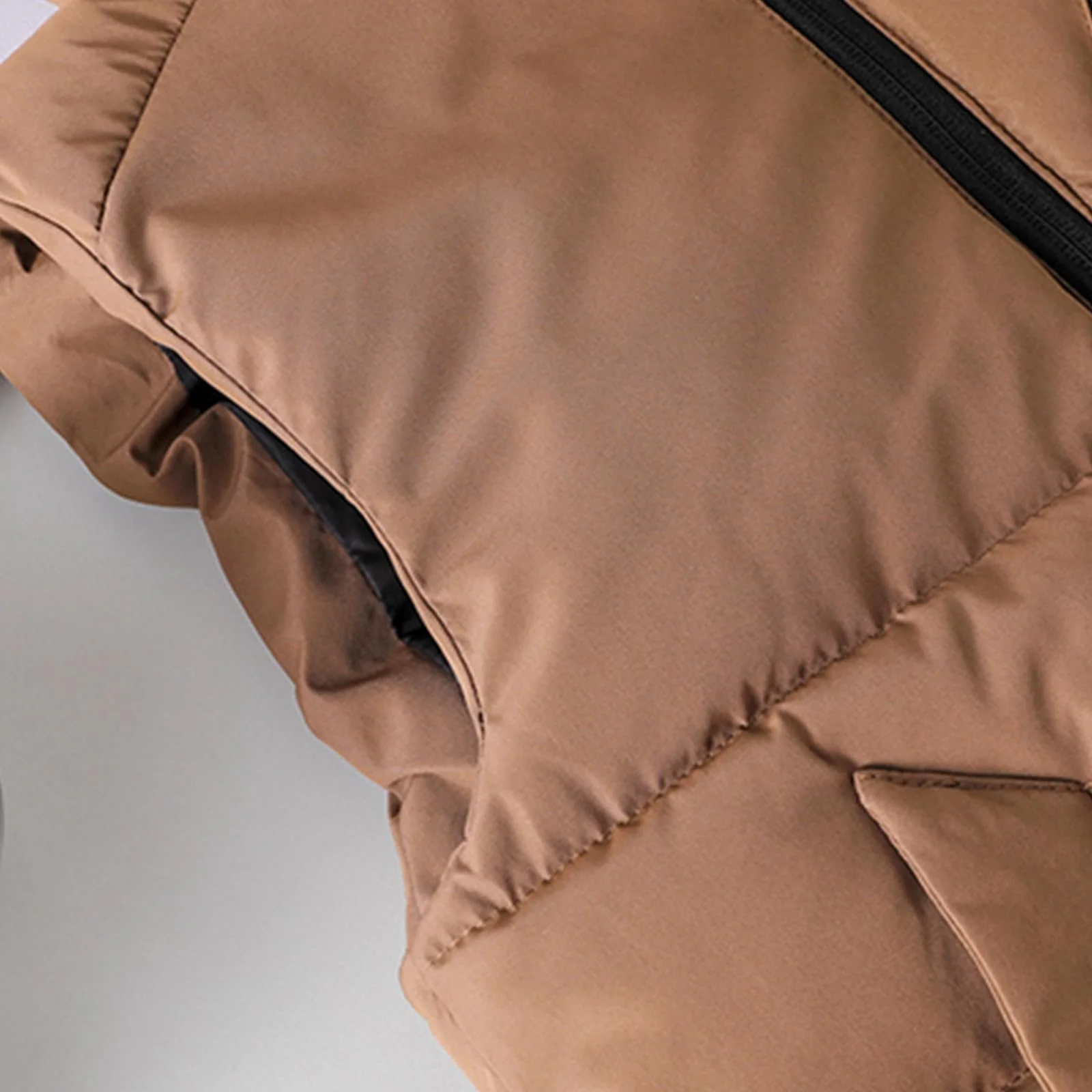 Детский жилет с капюшоном Generisch, теплый хлопковый стеганый жилет, мягкий, без рукавов, жилет для улицы в холодное время года, фото №2