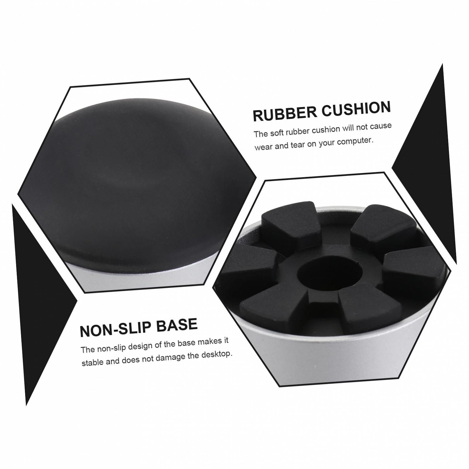 Підставка для ноутбука Портативна з ергономічним кутом нахилу Охолоджуюча основа Чорний, фото №9