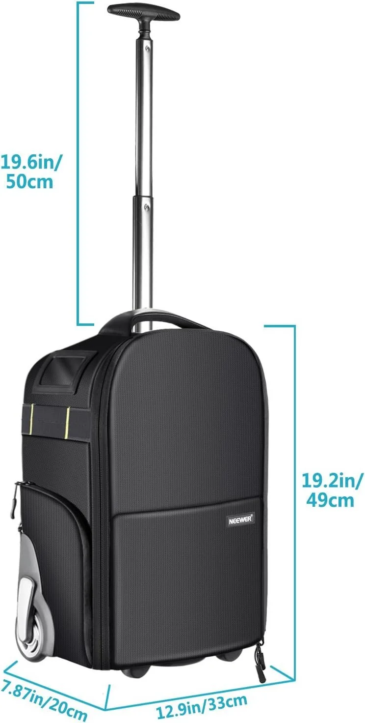 Рюкзак-валіза Neewer NW-8903 2-в-1 / 32,8 x 20 x 48,8см / Чорний, фото №2 Рюкзак-валіза Neewer NW-8903 2-в-1 / 32,8 x 20 x 48,8см / Чорний, фото №2