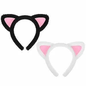 Набор обручей на голову с кошачьими ушками (2 шт.) - Фото 1