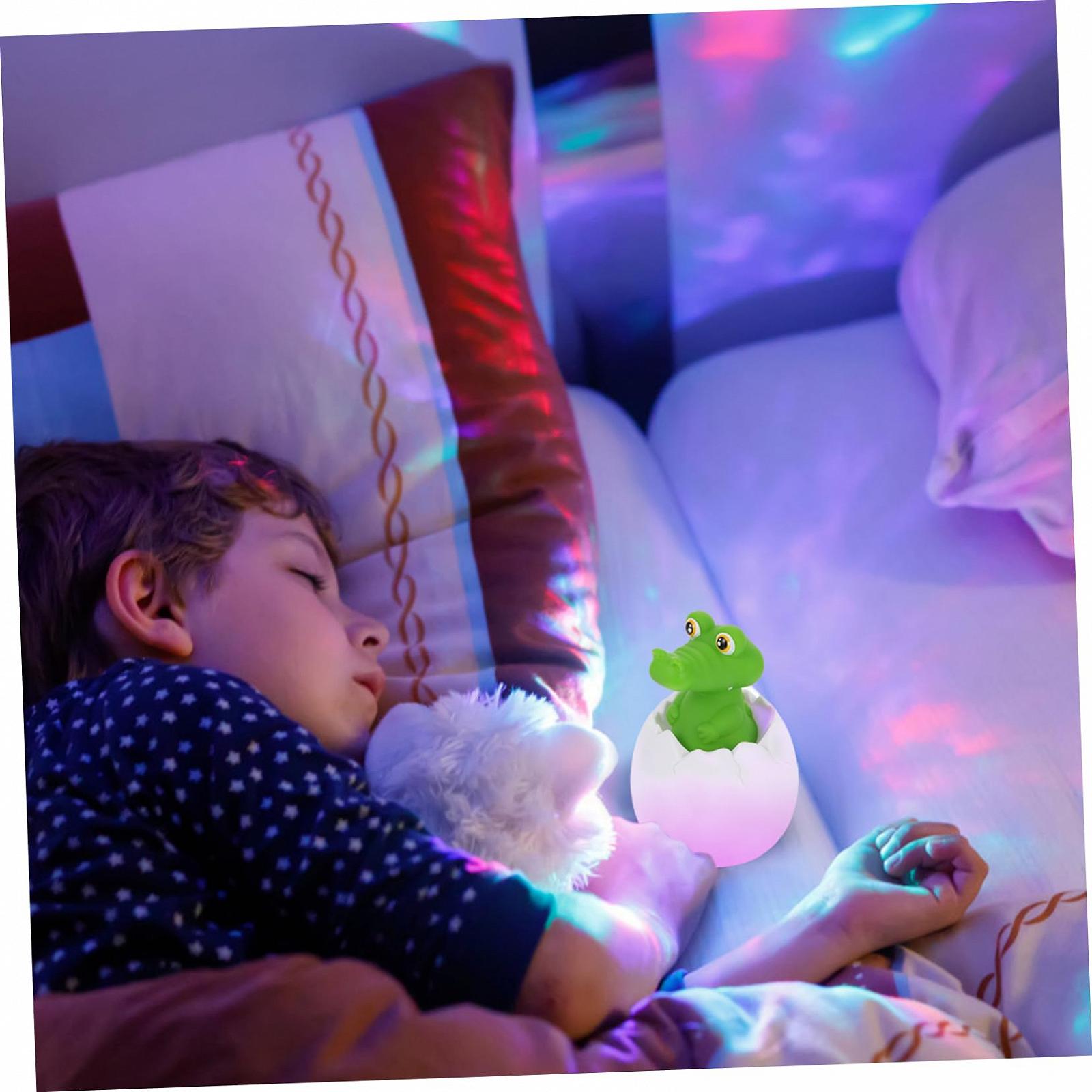 Лампа TOYANDONA Dinosaur Sterling Silver Silent Light USB Перезаряжаемая LED для детской комнаты, фото №7