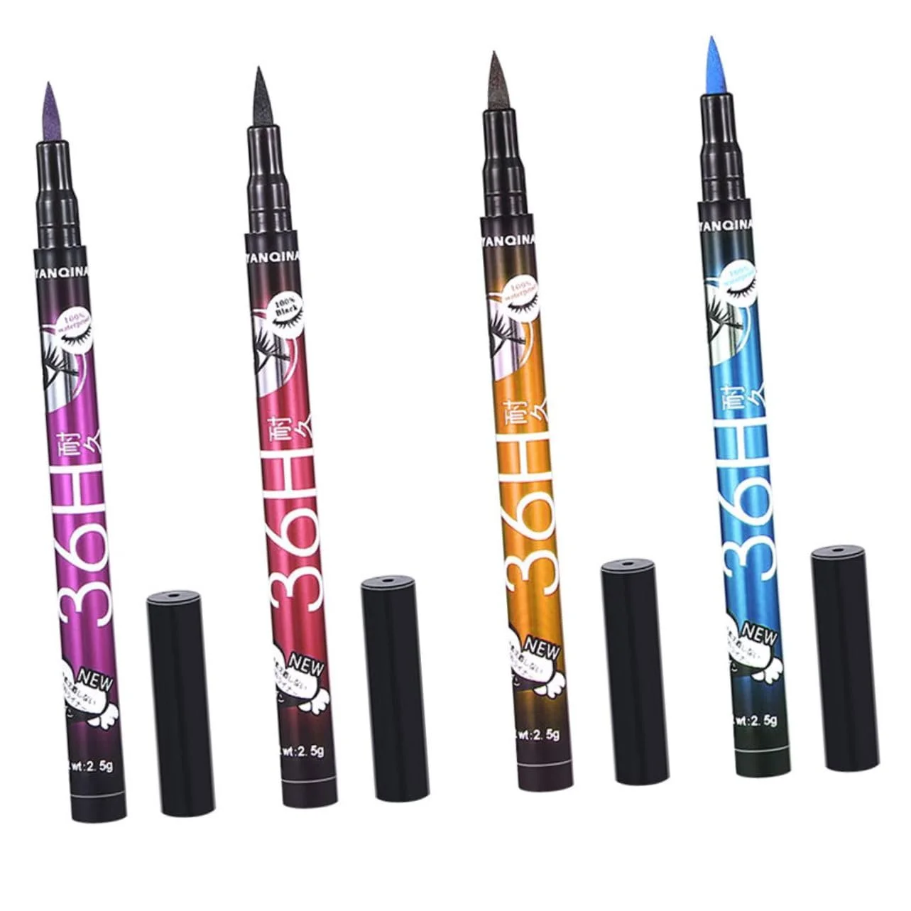 Підводка для очей POPETPOP, , водостійка, чорна, кольорова, синя, фото №7