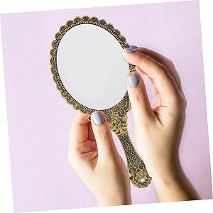 Зеркало Angoily Столовое зеркало Изящное зеркало С тисненым дизайном Винтажное косметическое зеркало Ручное зеркало цена на synthetic.ua - Фото 1 Зеркало Angoily Столовое зеркало Изящное зеркало С тисненым дизайном Винтажное косметическое зеркало Ручное зеркало synthetic.ua - Фото 1