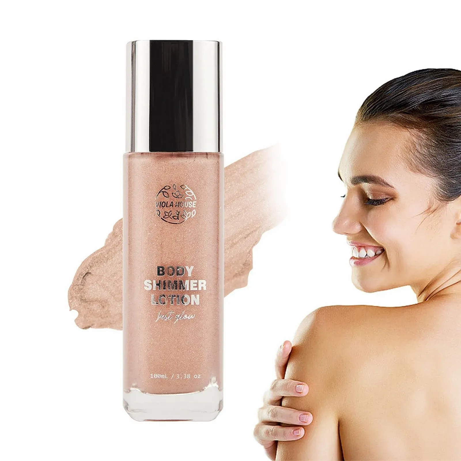 Лосьйон для тіла 100 мл Не липкий лосьйон для блиску тіла, лосьйон для блиску, зволожуючий, для відбілювання тіла, фото №9