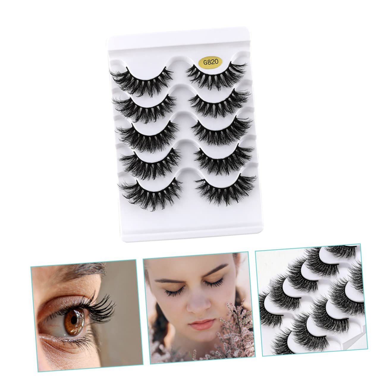 Ресниці Angoily Декоративні 10 Підробних пар Чорна обробка з 3D імітацією, фото №3 Ресниці Angoily Декоративні 10 Підробних пар Чорна обробка з 3D імітацією, фото №3