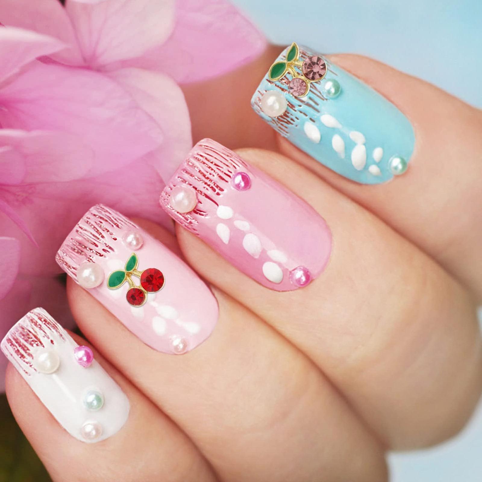 Наклейки для ногтей Ipetboom Пачка из 144 шт. Вишня 3D, фото №8