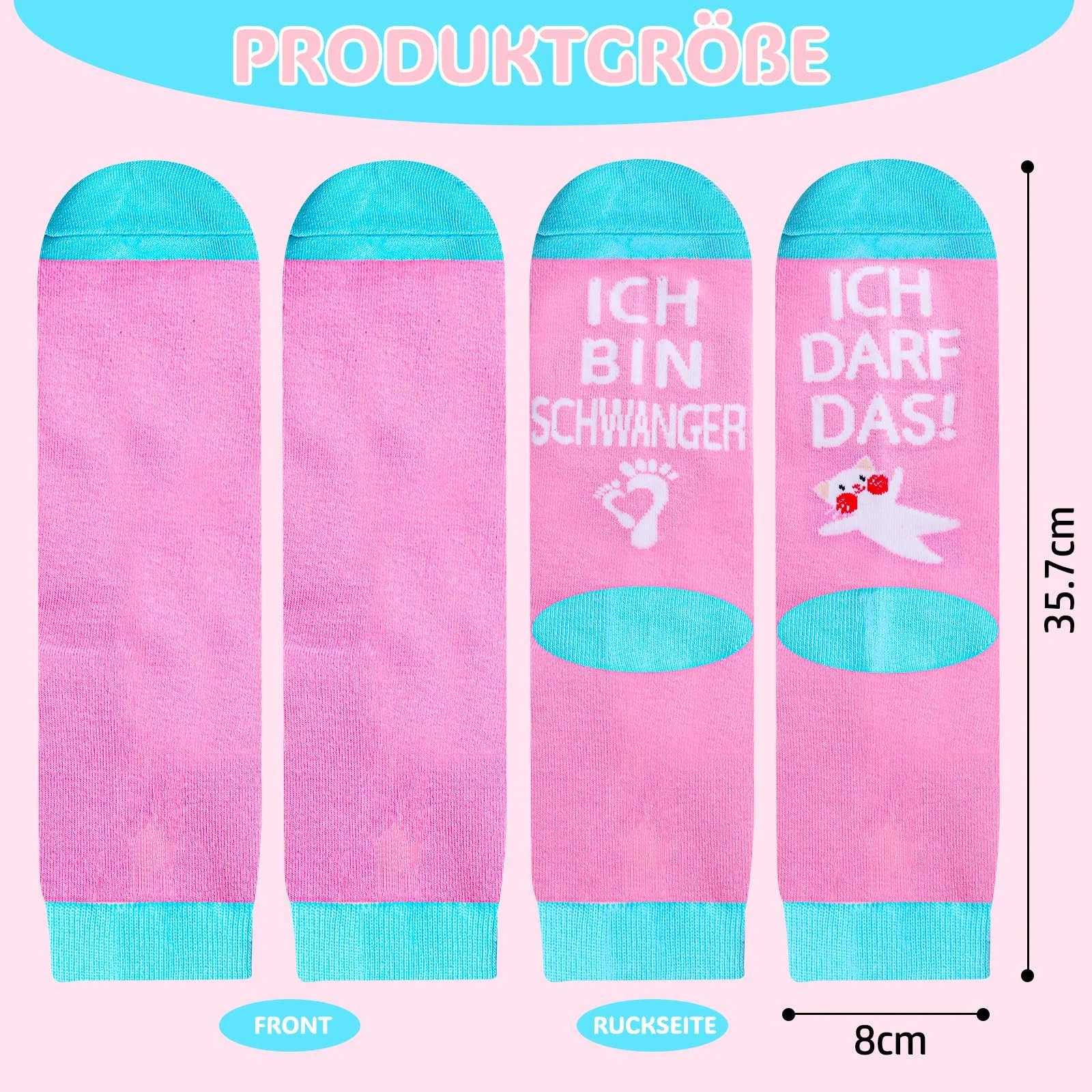 Шкарпетки для вагітних Gift багатокольорові, фото №4