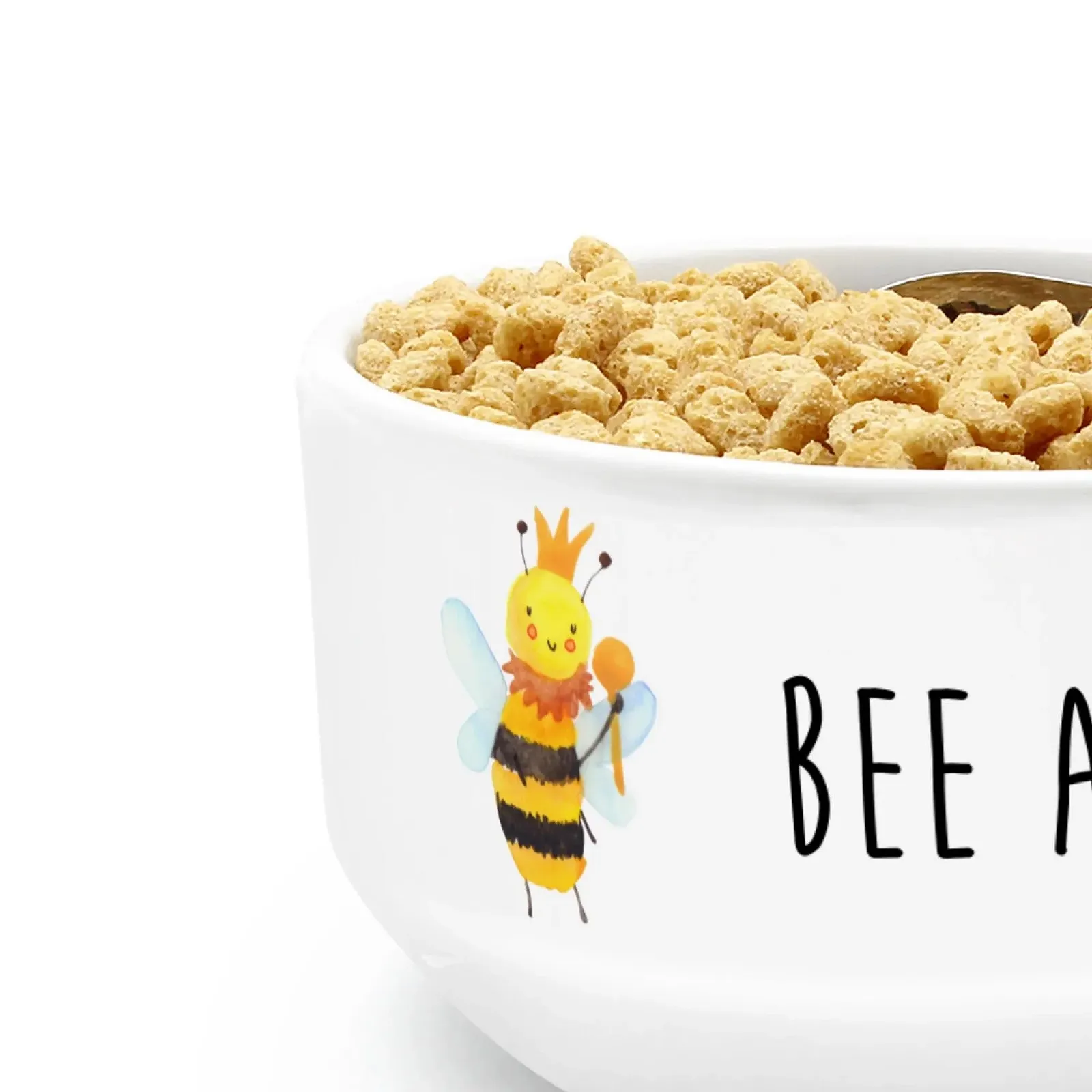 Миска для хлопьев Mr. & Mrs. Panda Король Пчел Керамическая Белая, фото №5
