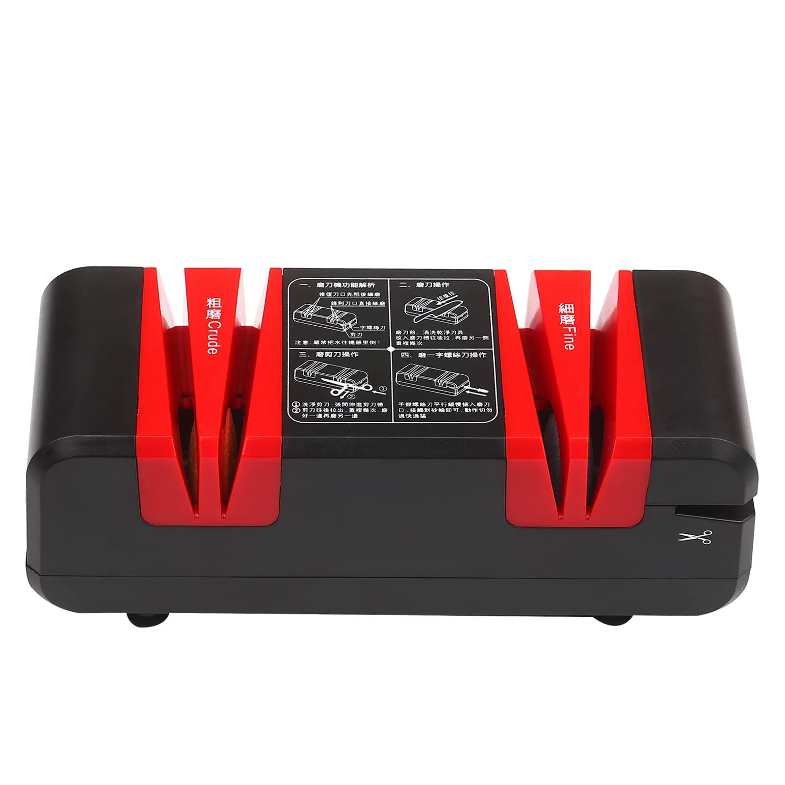 Электрическая точилка для ножей Professional Multifunctional Automatic 15 градусов для прямых и серрейторных ножей и ножниц, фото №5