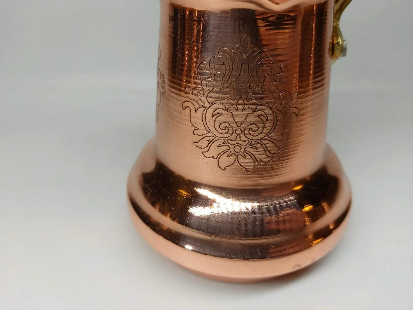 Турка LEO Design Мідна Cezve Ibrik Briki з дерев'яною/латунною ручкою, фото №5