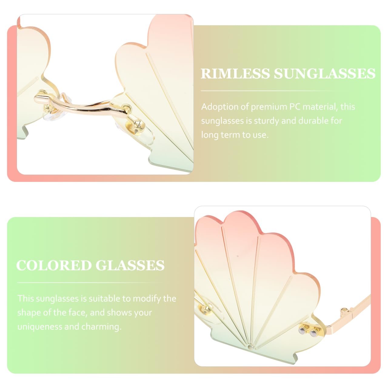 Сонцезахисні окуляри Garneck у формі мушлі Унісекс, фото №6