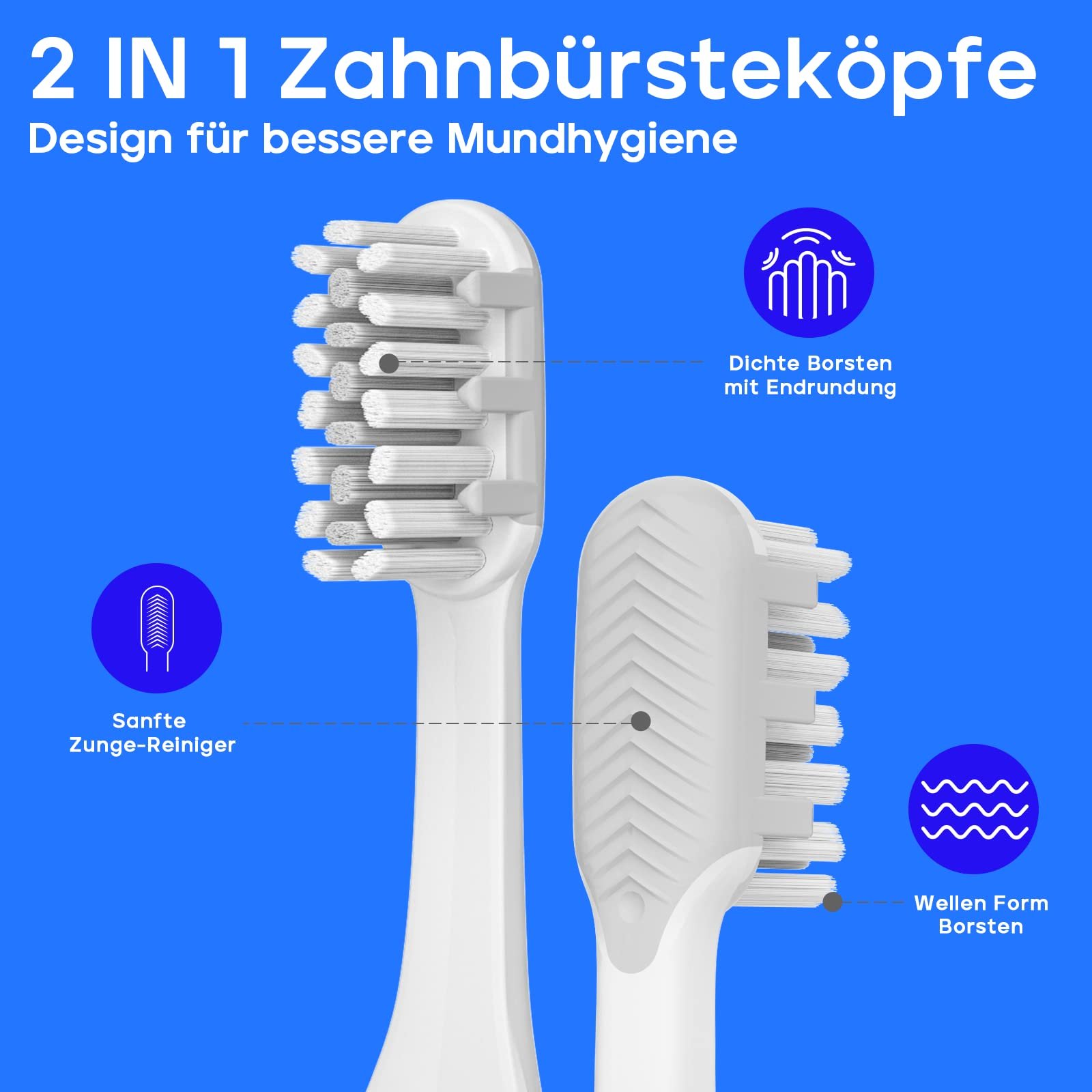 Електрична звукова зубна щітка Seago SG-2102 2 режими 24000 вібрацій на хвилину Silver, фото №4