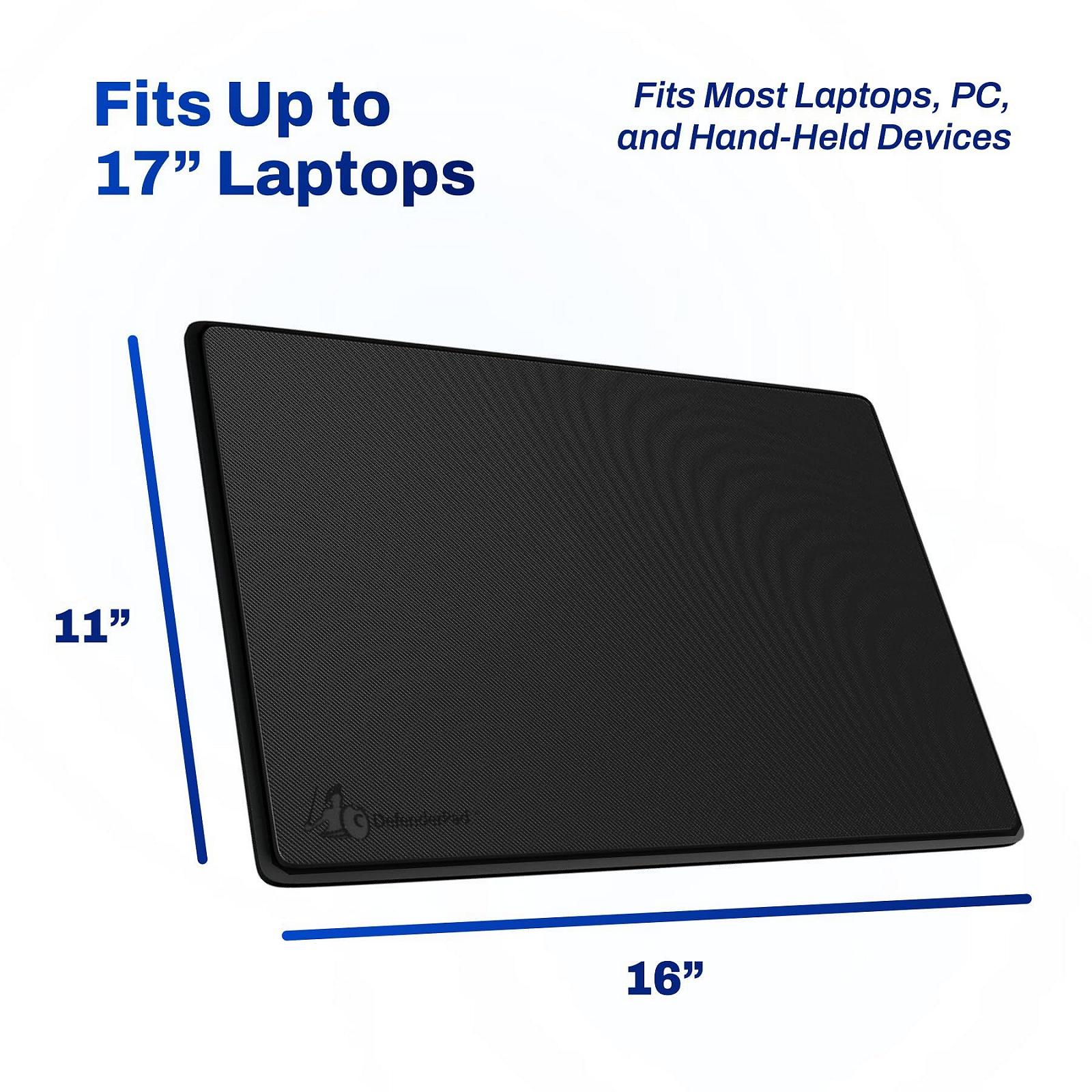Щит DefenderPad для ноутбука від електромагнітного випромінювання та тепла (Чорний), фото №6 Щит DefenderPad для ноутбука від електромагнітного випромінювання та тепла (Чорний), фото №6
