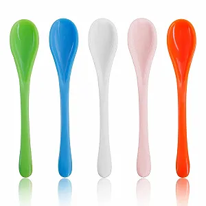 Ложки Пластиковые разноцветные ложки, 50 шт - Фото 1