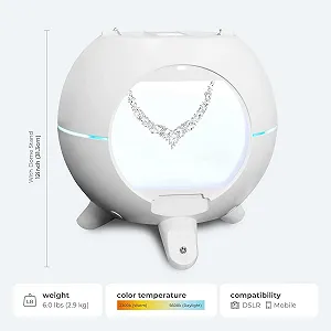 Портативная 360° фотостудия ORANGEMONKIE Smart Dome Белая synthetic.ua - Фото 1