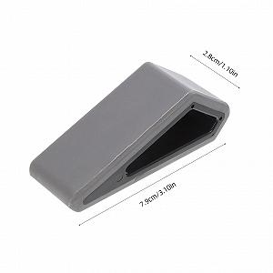 Подставка для ноутбука Gatuida, регулируемая по высоте, силиконовая, портативная, 2 шт., с нескользящей поверхностью и небольшим охладителем, черно-серая synthetic.ua - Фото 1