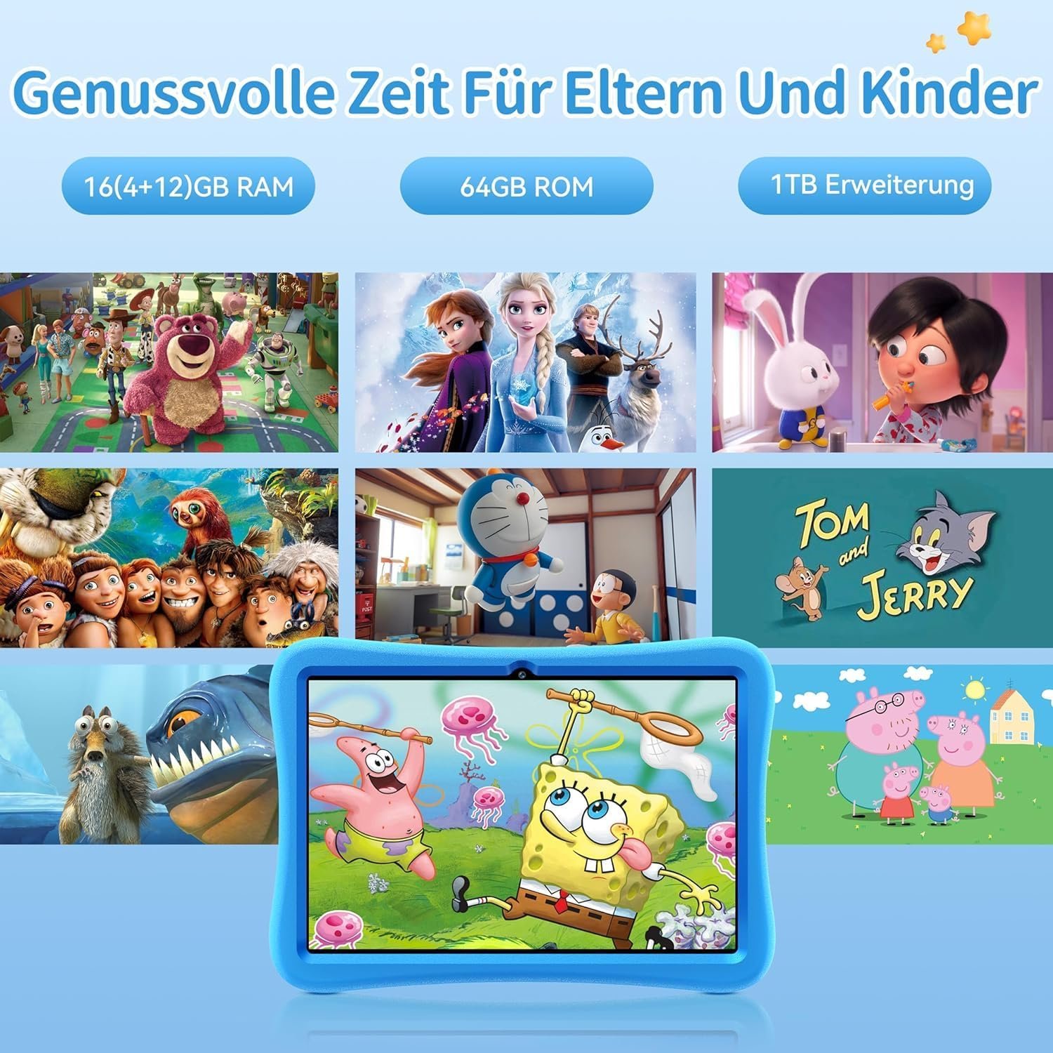 Планшет 10" Oukitel OT6 Kids 4/64Gb 4 ядра Android 13 8000mAh Фиолетовый, фото №2 Планшет 10" Oukitel OT6 Kids 4/64Gb 4 ядра Android 13 8000mAh Фиолетовый, фото №2