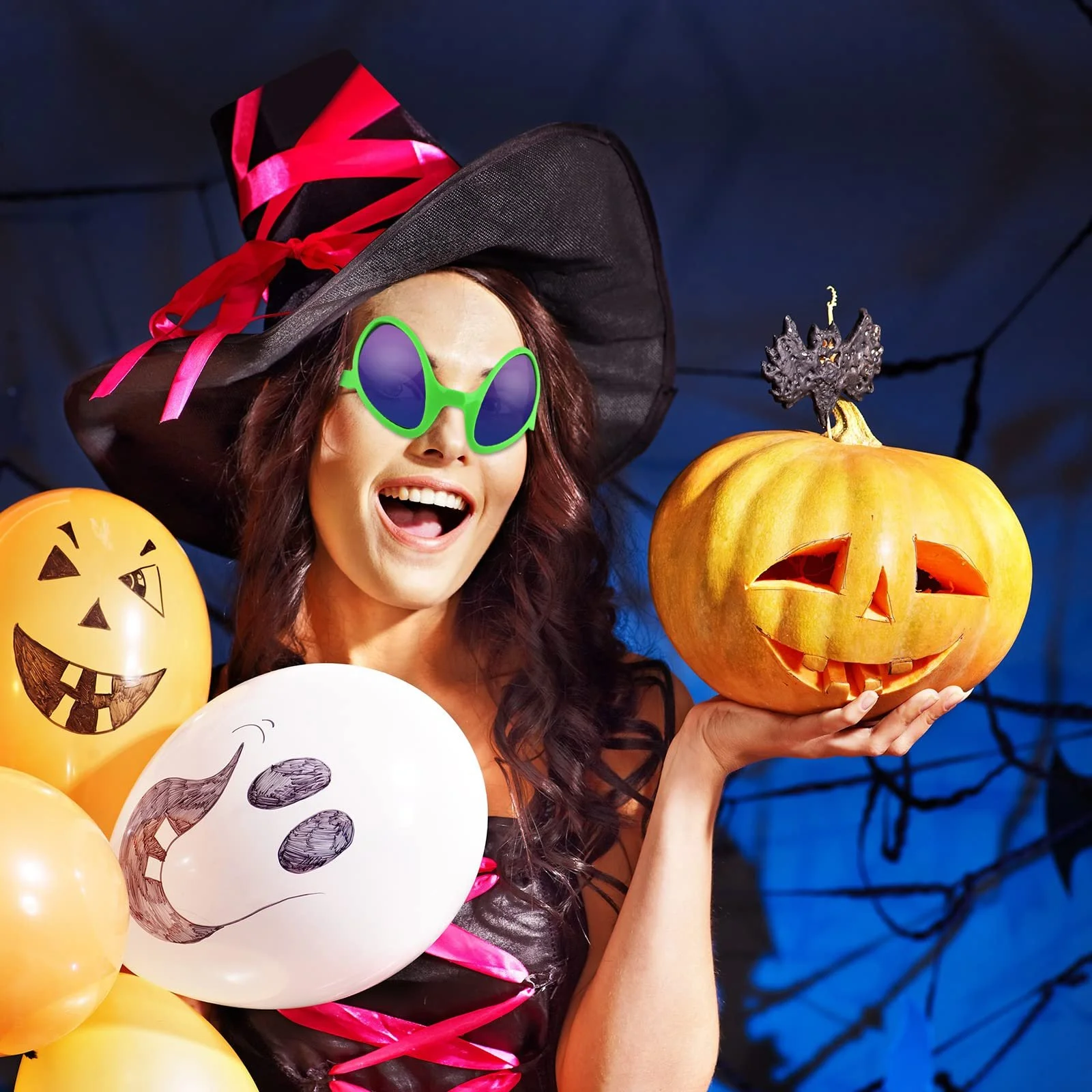 Юбка Клеш Плиссированная MIAHART Хэллоуин Зеленый, Большой, фото №6