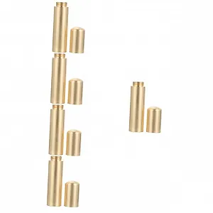 Коробка Sosoport, 5 шт., Металева, Легка, Контейнер, Бляшанка для виживання, Латунь, Палісандр - Фото 1