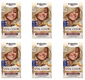 Крем-краска для волос Poly Palette Vital Colour 10-11 Серебристый Блондин - Фото 1