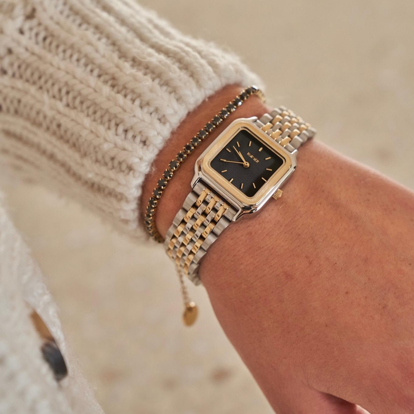 Женские часы BURKER Macy Квадратные женские часы Браслет-звеньевой Нержавеющая сталь Аналоговый Кварц 3 ATM Водонепроницаемый 26 мм Черный Золотой Серебряный, фото №5 Женские часы BURKER Macy Квадратные женские часы Браслет-звеньевой Нержавеющая сталь Аналоговый Кварц 3 ATM Водонепроницаемый 26 мм Черный Золотой Серебряный, фото №5