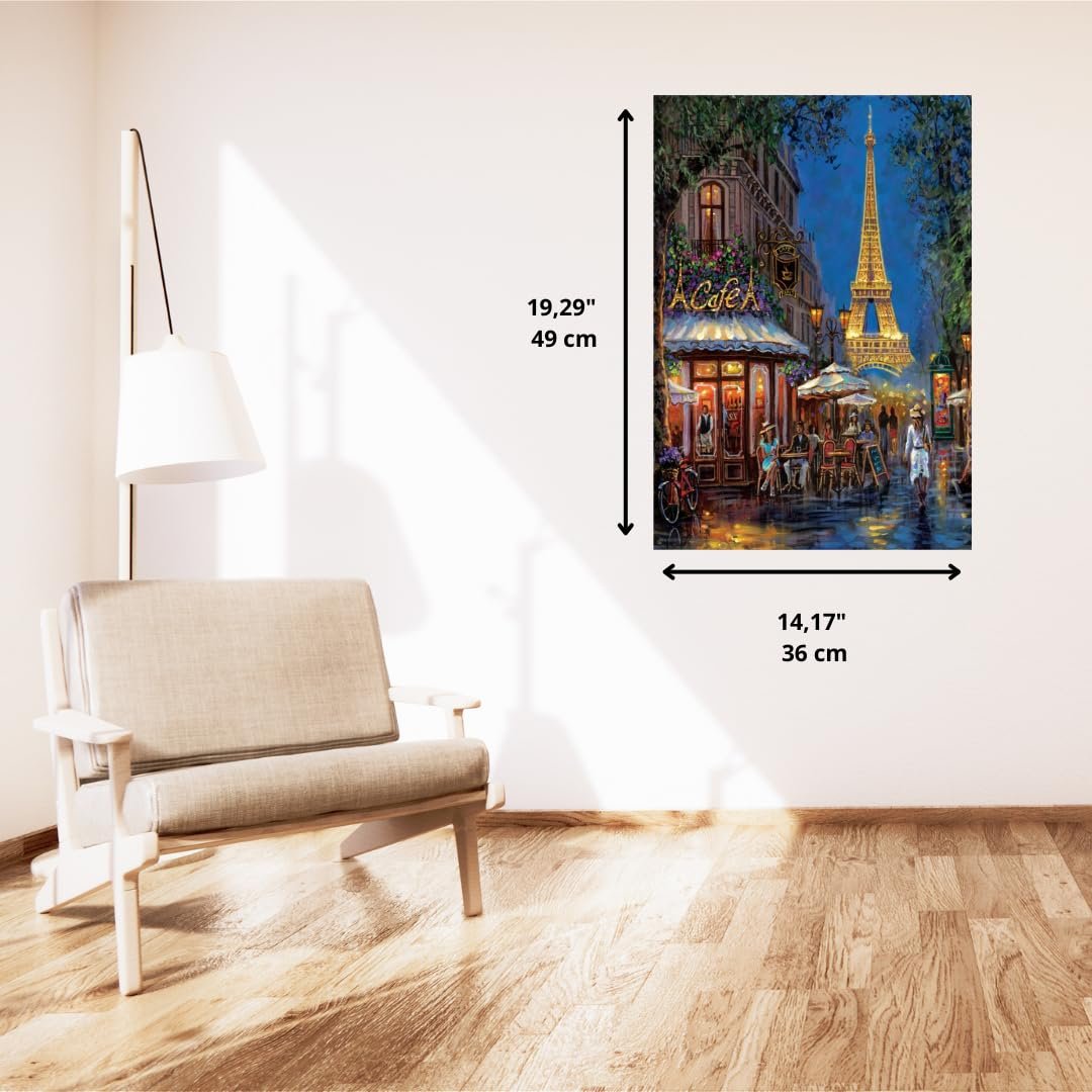Пазл Clementoni Puzzle Collection Night at The Eiffel Café 500 Pieces 35577, фото №5