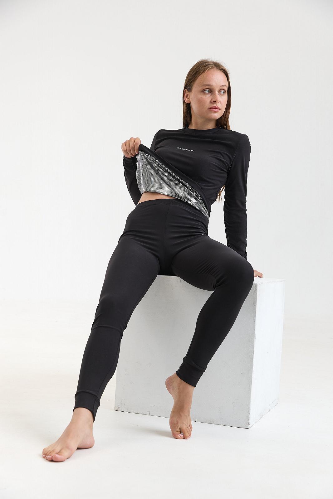 Термобілизна жіноча Columbia omni-heat чорний комлпект зимовий з технологією збереження тепла Коламбія омні хіт, фото №5