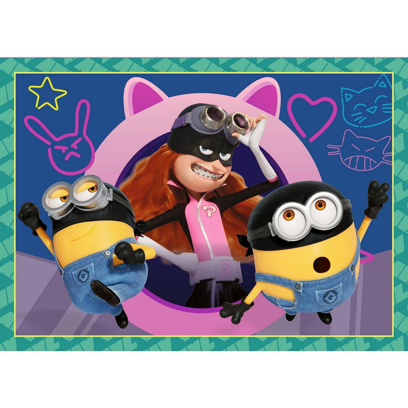 Пазлы Trefl Despicable Me 4 Crazy Minions 4-в-1 4 игры 4-35 элементов, фото №8
