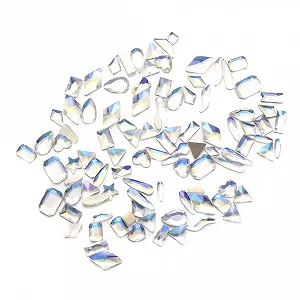 Набор аксессуаров WOONEKY 100 шт. Бриллианты для ногтей Стразы для кончиков ногтей и сверл - Фото 1