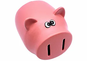 Скарбничка керамічна рожева 13 x 15 x 12 см synthetic.ua - Фото 1