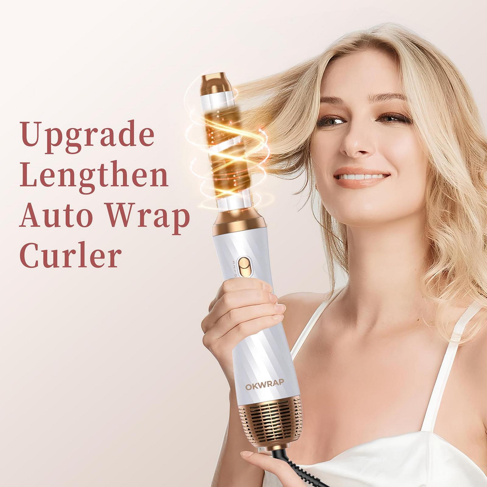 Набор стайлеров для волос OKWRAP Airstyler Set 6 в 1 с круглой щеткой и воздушной плойкой, фото №4