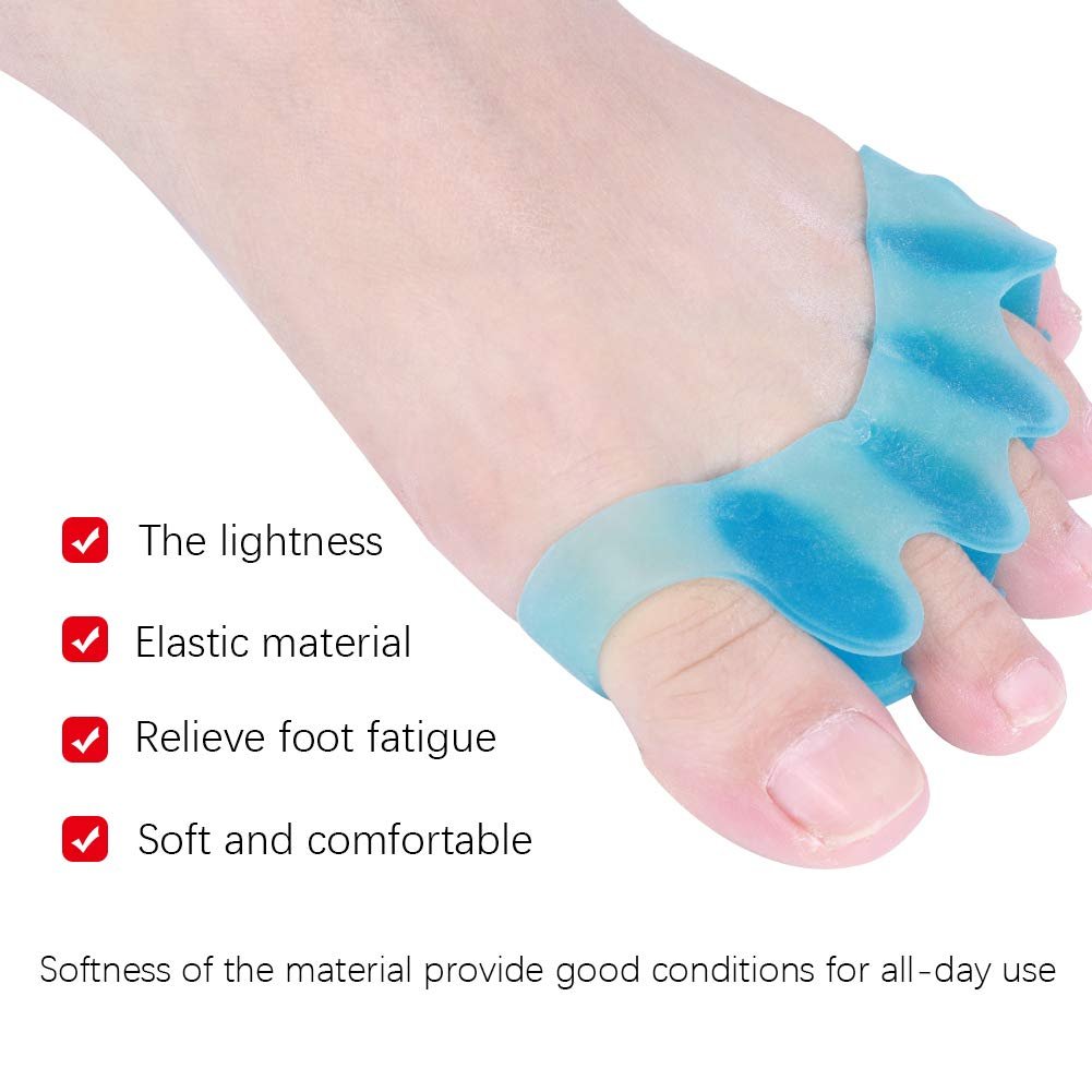 Роздільник для пальців 4 пари, гель для корекції вальгусної деформації, фото №4