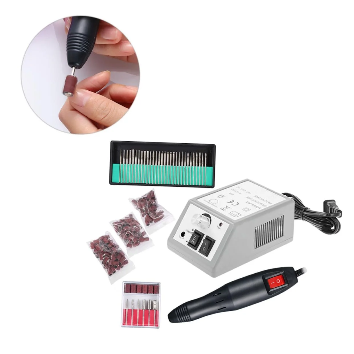 Электрический набор для маникюра WRITWAA, фото №5 Электрический набор для маникюра WRITWAA, фото №5